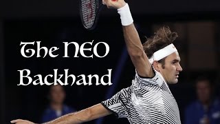 Roger Federer  The NEO Backhand Australian Open 2017 [upl. by Alhak]