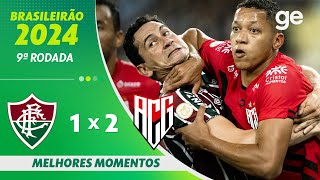 FLUMINENSE 1 X 2 ATLÉTICOGO MELHORES MOMENTOS  9ª RODADA BRASILEIRÃO 2024  geglobo [upl. by Nylimaj]