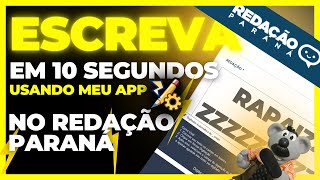 COMO COPIAR E COLAR TEXTO NO REDAÇÃO PARANÁAGORA COM APP DIGITADOR [upl. by Ninetta]