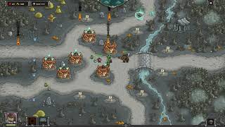 Kingdom Rush Frontiers Veteran Mode Walkthrough  Desecrated Grove Campaign [upl. by Kelsey888]