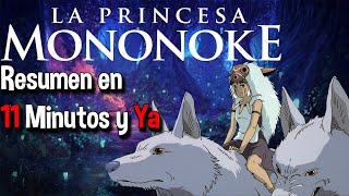 LA GUERRA DEL BOSQUE La PRINCESA MONONOKE Resumen en 11 minutos y ya [upl. by Alletse]