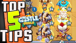 TOP 5 TIPS for CASTLE DUELS  WIN MORE [upl. by Nachison]