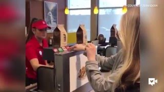 ChickfilA cashier deaf customer share special moment [upl. by Questa]