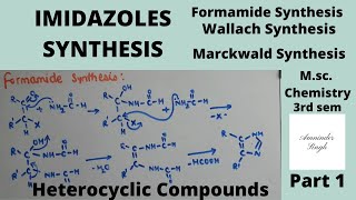 Imidazoles Synthesis part1Heterocyclic ChemistryMSc Chemistry 3rd Semester [upl. by Ferdinanda]