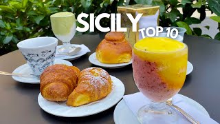 Top 10 MUSTTRY Foods in Sicily 🇮🇹 [upl. by Cookie265]