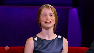 Sterre Van Boxtel  Interview with Steve Harvey  Little Big Shots  June 7 2017 [upl. by Ingemar]