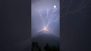 Shocking Lightning Explodes from Guatemala Volcano [upl. by Pavyer]