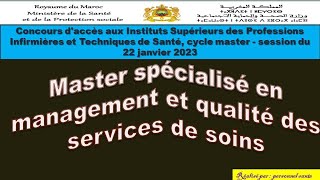 Cycle master 22 janvier 2023  Master spécialisé en management et qualité des services de soins [upl. by Silas862]