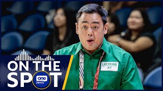 Coach Cholo Villanueva on DLSU’s strong showing vs UP  OSOnTheSpot [upl. by Ainafets194]