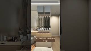 Bedroom 3D Design shorts design automation 2024 [upl. by Woodring]