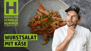 Schnelles Wurstsalat mit Käse Rezept von Steffen Henssler [upl. by Weinrich418]