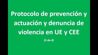 PROTOCOLO DE PREVENCIÓN 3 de 4 [upl. by Bryanty]