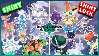 Tous les Pokémons SHINYLOCK dans Épée et Bouclier  DLC Couronneige [upl. by Power733]