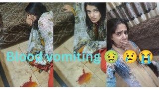 Fake blood vomiting 🤮 prankPrank with my sister gone wrong 🤢Craziest sisters [upl. by Natek34]