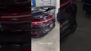 Porsche 992 Turbo S Boden Autohaus Valved Titanium Exhaust System automobile porsche 992turbos [upl. by Renwick]