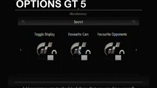 Gran Turismo 5 Secret Options Menu Full Demonstation [upl. by Loredo]