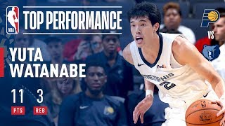 Yuta Watanabe has a Strong Performance for Memphis in Overtime Thriller  2018 NBA Preseason [upl. by Assirok424]