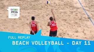 Beach Volleyball  Mens Bronze amp Gold Matches  Full Replay  Nanjing 2014 Youth Olympic Games [upl. by Zobias]