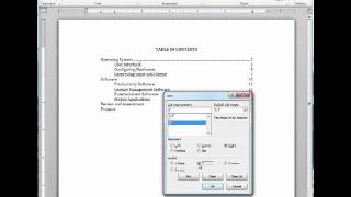 Inserting dot leaders in Word all versions including 365 [upl. by Helli947]