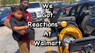 Reborn baby outing reactions at Walmart  Silicone baby  Reborn Dad fake baby [upl. by Mcmaster895]