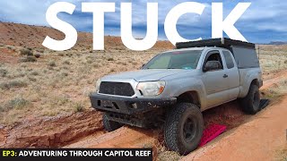 Overlanding amp Exploring Capitol Reef National Park  Tacoma Got STUCK [upl. by Naols109]