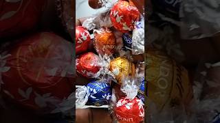 Lindt lindor chocolate asmr 4 flavours asmr chocolate chocolateasmr shorts [upl. by Oralle648]