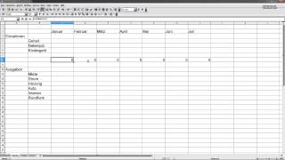 Haushaltsbuch mit Excel oder Open Office Calc [upl. by Atwood143]