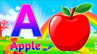 A for apple  अ से अनार  abcd phonics song  a for apple b for ball c for cat  abcd song  abcde [upl. by Kcirderfla]