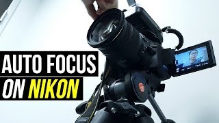 How To AUTOFOCUS Video On A Nikon D5200D5300D5500 Best MOVIE Settings [upl. by Atnicaj]