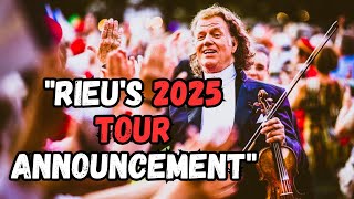 André Rieu Announces 2025 UK amp Ireland Tour with 60Piece Orchestra – Dont Miss [upl. by Noicpecnoc]