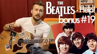 show MONICA bonus 19  The Beatles  Help Как играть видео урок [upl. by Abran655]