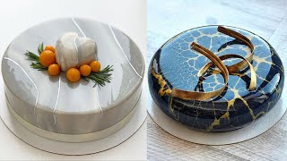 Top Yummy Chocolate Mirror Glaze Cake Recipe  Satisfying Cake Videos  GlazeCake [upl. by Novyak]