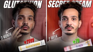 Fair Skin in 2 Weeks with ₹70 Cream – Glutathione Wasted My Money 🤦‍♂️ [upl. by Sella]