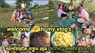 2025 new year picnic video welcome to my vlogs 5th semester all my friendsvlog viralvideo [upl. by Ellednahc]