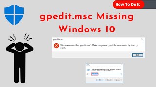 2021 How To Fix gpeditmsc Missing in Windows 10 [upl. by Monk]