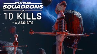 New BWing 10 Kills Gameplay  Star Wars Squadrons [upl. by Nnylacissej]