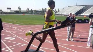 Haile Gebrselassie Treadmill Run [upl. by Natsirk]