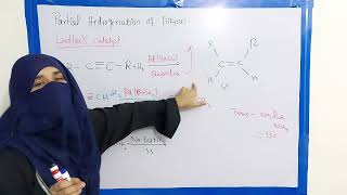 Partial Hydrogenation Of Alkynes Prepration of alkene from alkyneLindlars catalyst [upl. by Broderic]