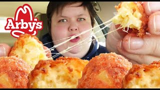 Arbys Has Mac N Cheese Balls  MUKBANG  Best Lunch Ive Had in a While [upl. by Olia]