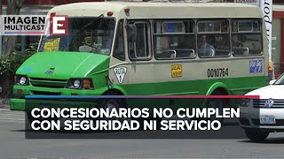 Microbuses chatarra Circulan en la CDMX unidades en condiciones deplorables [upl. by Star]