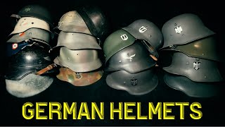 Refurbishing a WW2 German M42 Stahlhelm  A Review of all my Original Reenactment German Helmets [upl. by Rosane482]