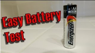 How To Test a AA battery Easiest Way For Any Battery Fast Easy [upl. by Eilrebmik]