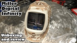 Miller digital infinity welding hood Unboxing and initial review [upl. by Nadia]