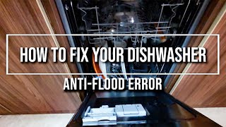 How to fix your dishwasher Quick and easy repair Overflow error Cleaning the sensors [upl. by Patin]