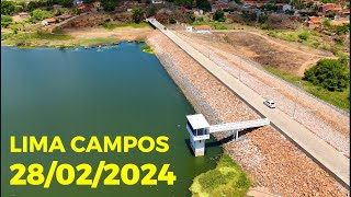 AÇUDE LIMA CAMPOS DADOS ATUALIZADOS HOJE 28022024  ICÓ CEARÁ [upl. by Airetahs]