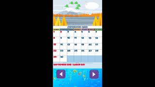 US Calendar 2019 With Animation [upl. by Rowney]