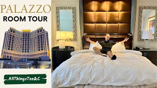 The Palazzo Las Vegas Hotel  2024 Room Tour amp Review  Luxury King Suite [upl. by Isborne]