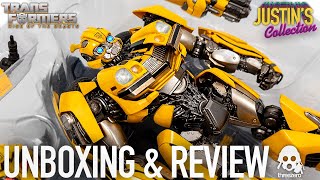 Bumblebee Transformers Rise of the Beasts Threezero DLX Diecast Unboxing amp Review [upl. by Imotas524]