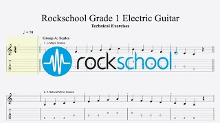 Rockschool 2024 Grade 1 Electric Guitar Technical Exercises [upl. by Shoshanna]