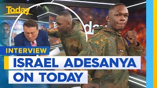 Israel Adesanya chats ahead of UFC title bout  Today Show Australia [upl. by Free]